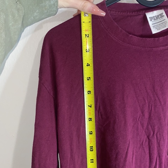 🐚Maroon PINK Victoria Secret long sleeved top! - Picture 4 of 7
